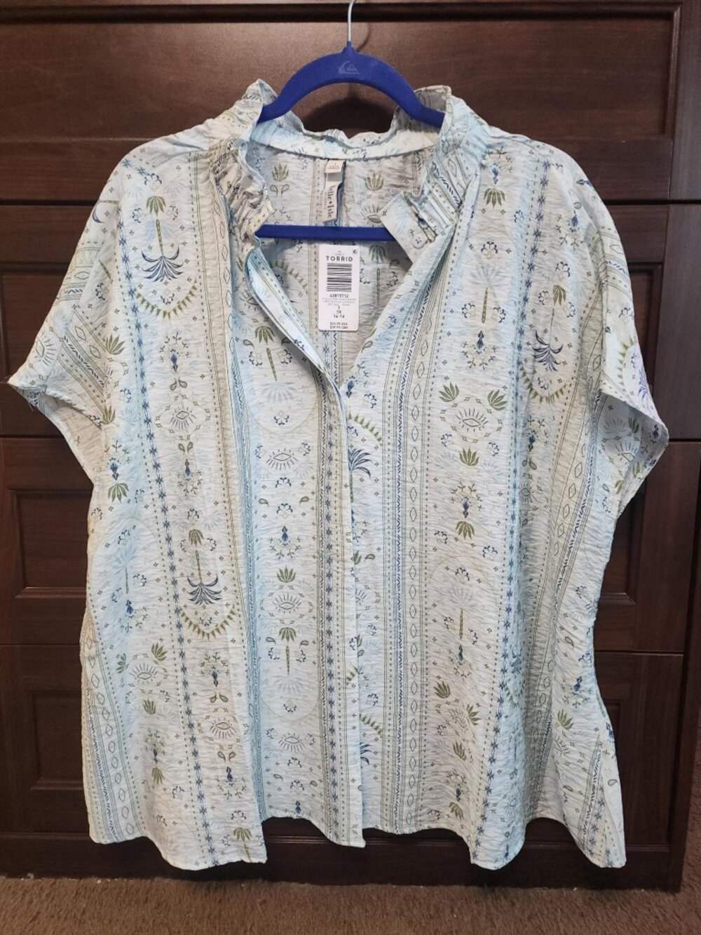 Torrid tropical button-down, size 1 NWT